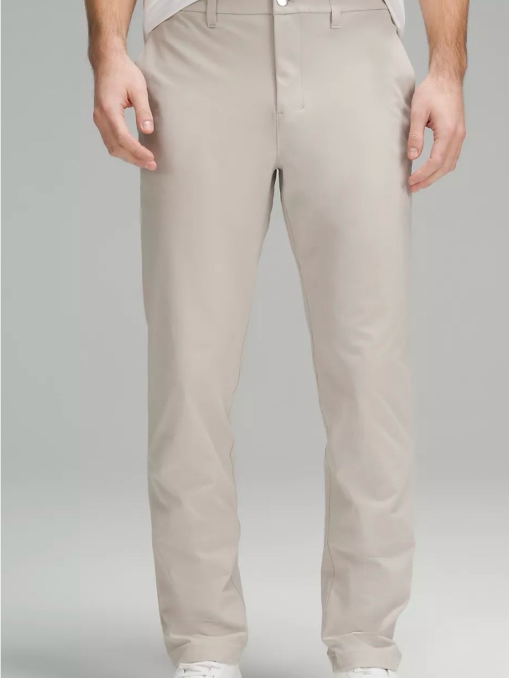 Men's Lululemon ABC Lightweight Khaki/Linen/Beige Colored Pants (28 X 32)
